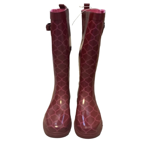 CAPELLI PINK PATTERNED RAIN BOOTS/ NWT /Size 6 - Picture 2 of 8